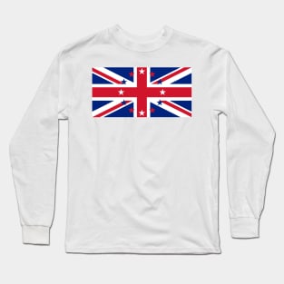 European Union Jack, Europafied flag mashup Long Sleeve T-Shirt